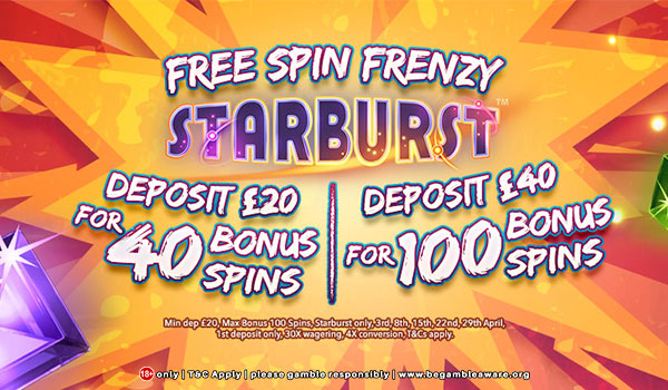 Enjoy Free Spin Frenzy on Starburst